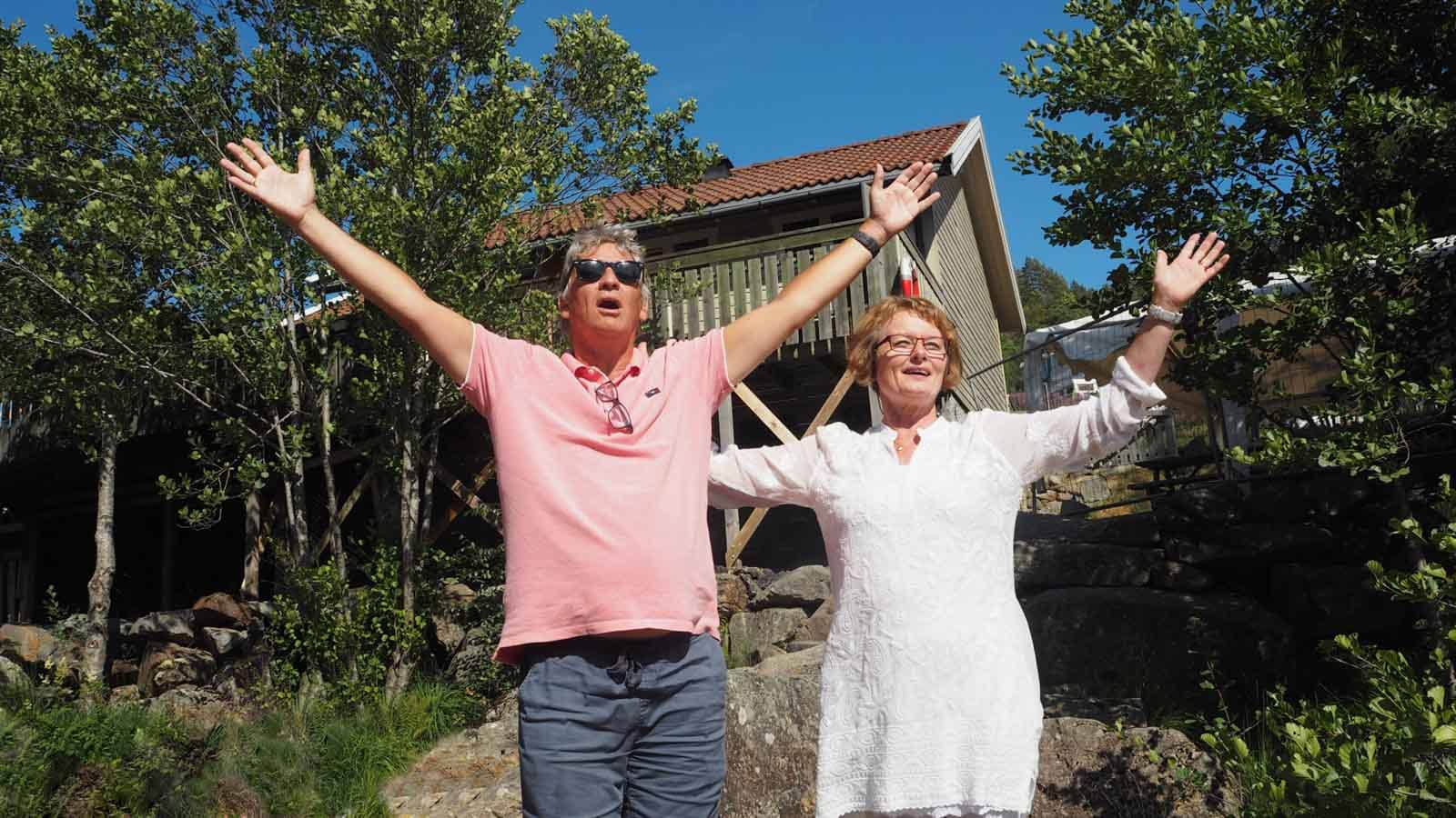 Rolf og Gladys i Sarons Dal 2018
